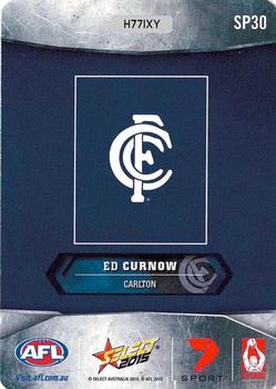 2015 Select AFL Champions - Silver #SP30 Ed Curnow Back